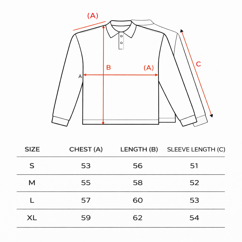 Ruby Polo Knit — Size Guide