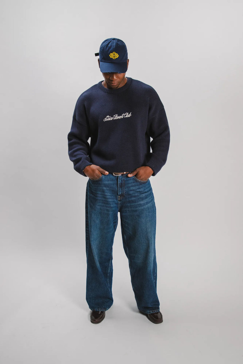 Standalone Knit Navy Azzurro