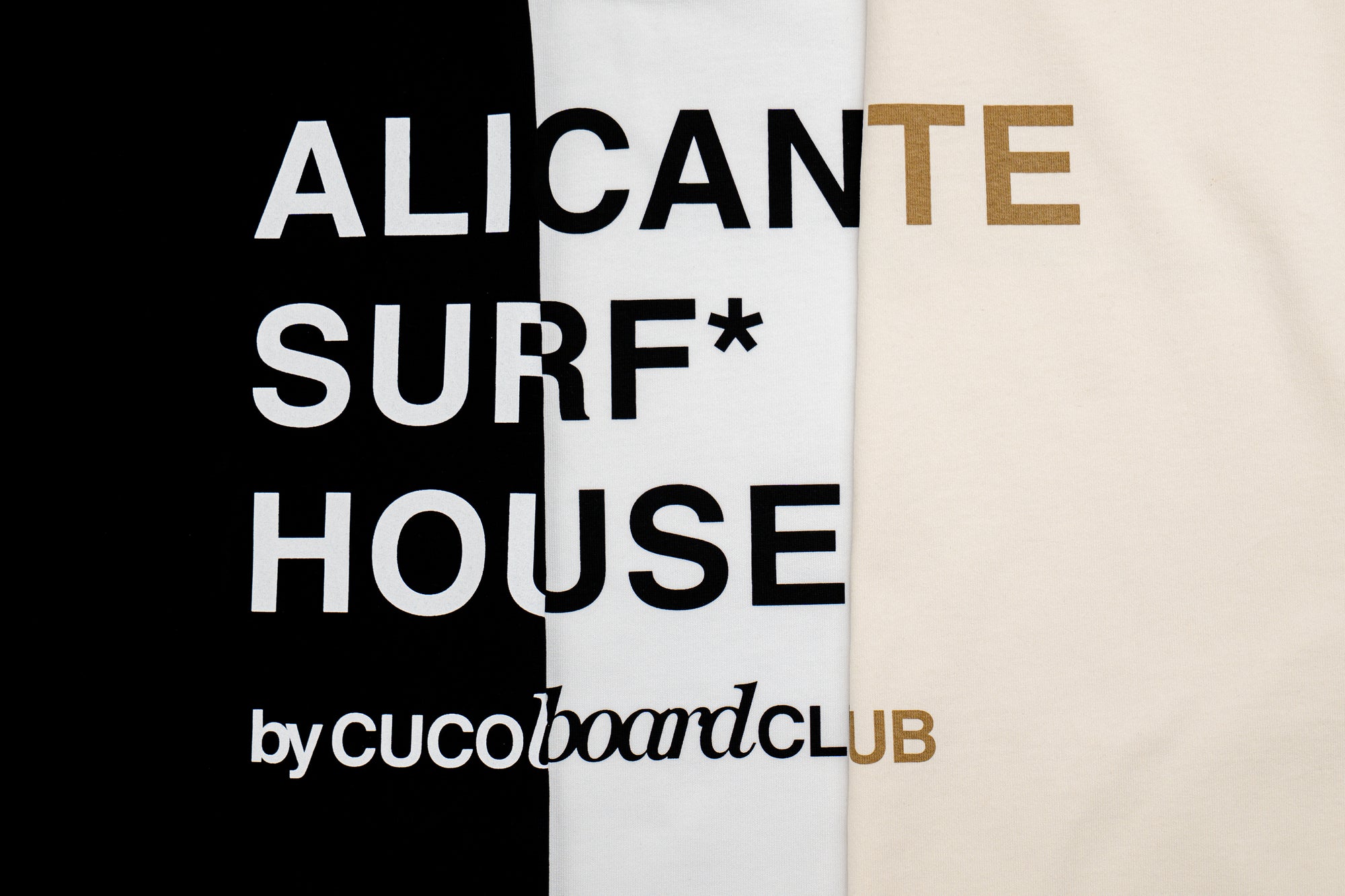 White Tee Alicante Surf* House by Cuco Board Club