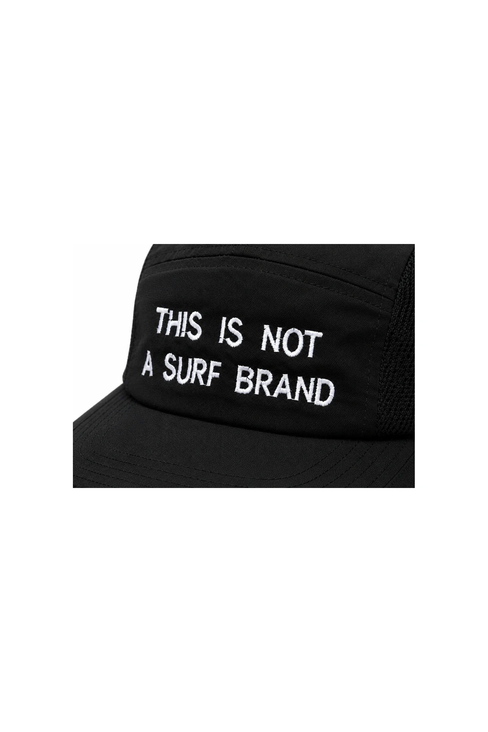 This Is Not A Surf Brand 6 Panels Foldable Cap Black Void - Detail