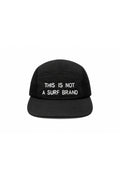 This Is Not A Surf Brand 6 Panels Foldable Cap Black Void - Front