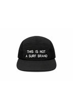 This Is Not A Surf Brand 6 Panels Foldable Cap Black Void - Front