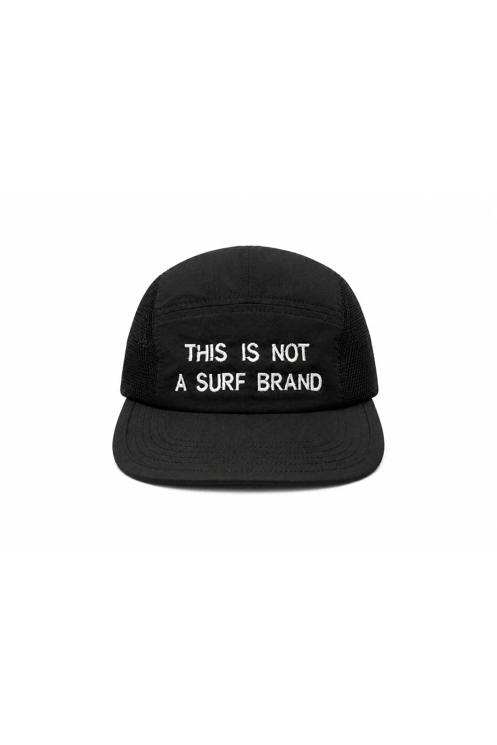 This Is Not A Surf Brand 6 Panels Foldable Cap Black Void - Front